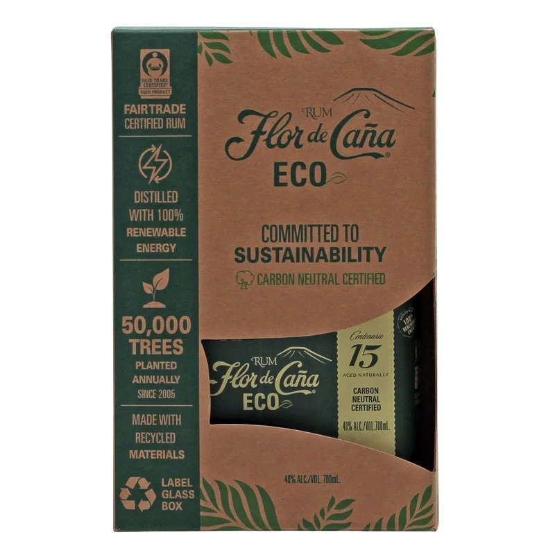 Flor de Cana Rum Eco 15 Jahre 0,7 L 40% vol